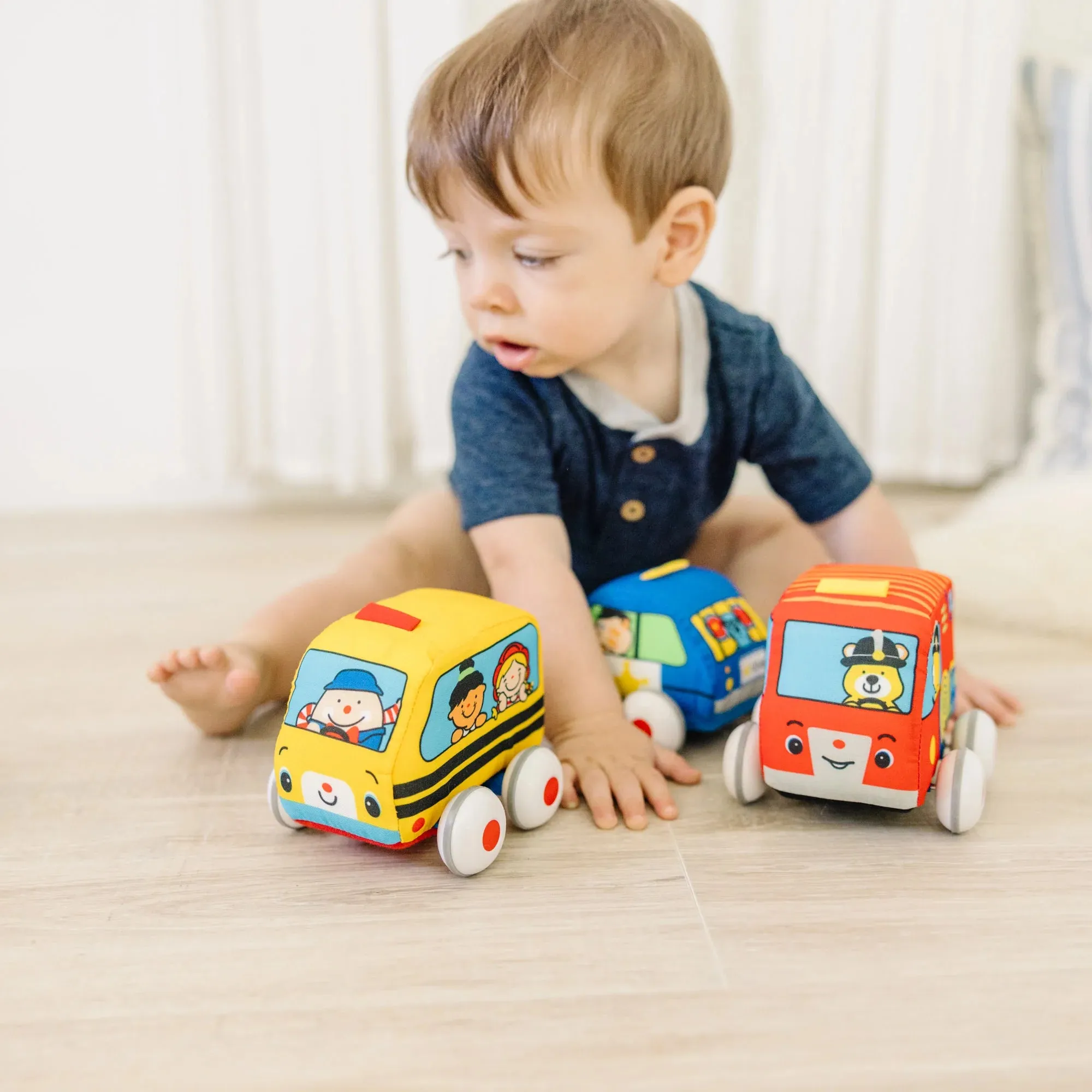 Melissa & Doug Pull-Back Soft Vehicles