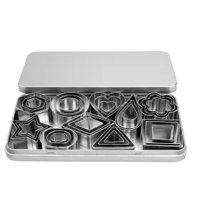 Mini Cookie Cutter Set | 30 Pieces | Porma Of Heart | star | flower | Cookie Cutters | Polymer Clay Cutters For Kids