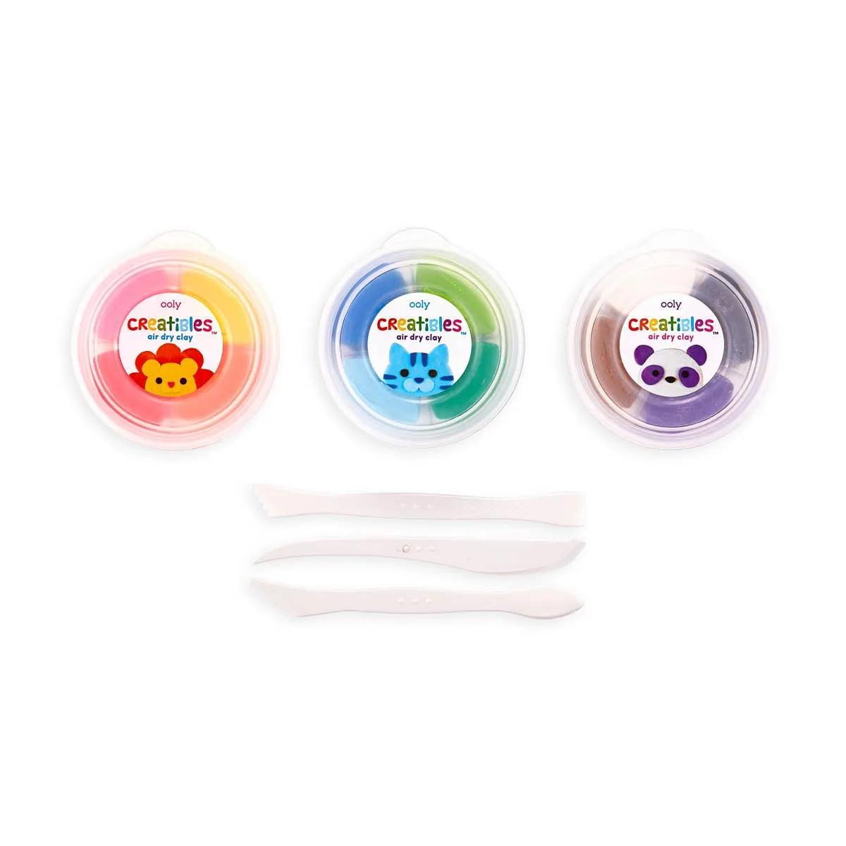 Ooly Creatibles D.I.Y. Air Dry Clay Kit | Set of 12