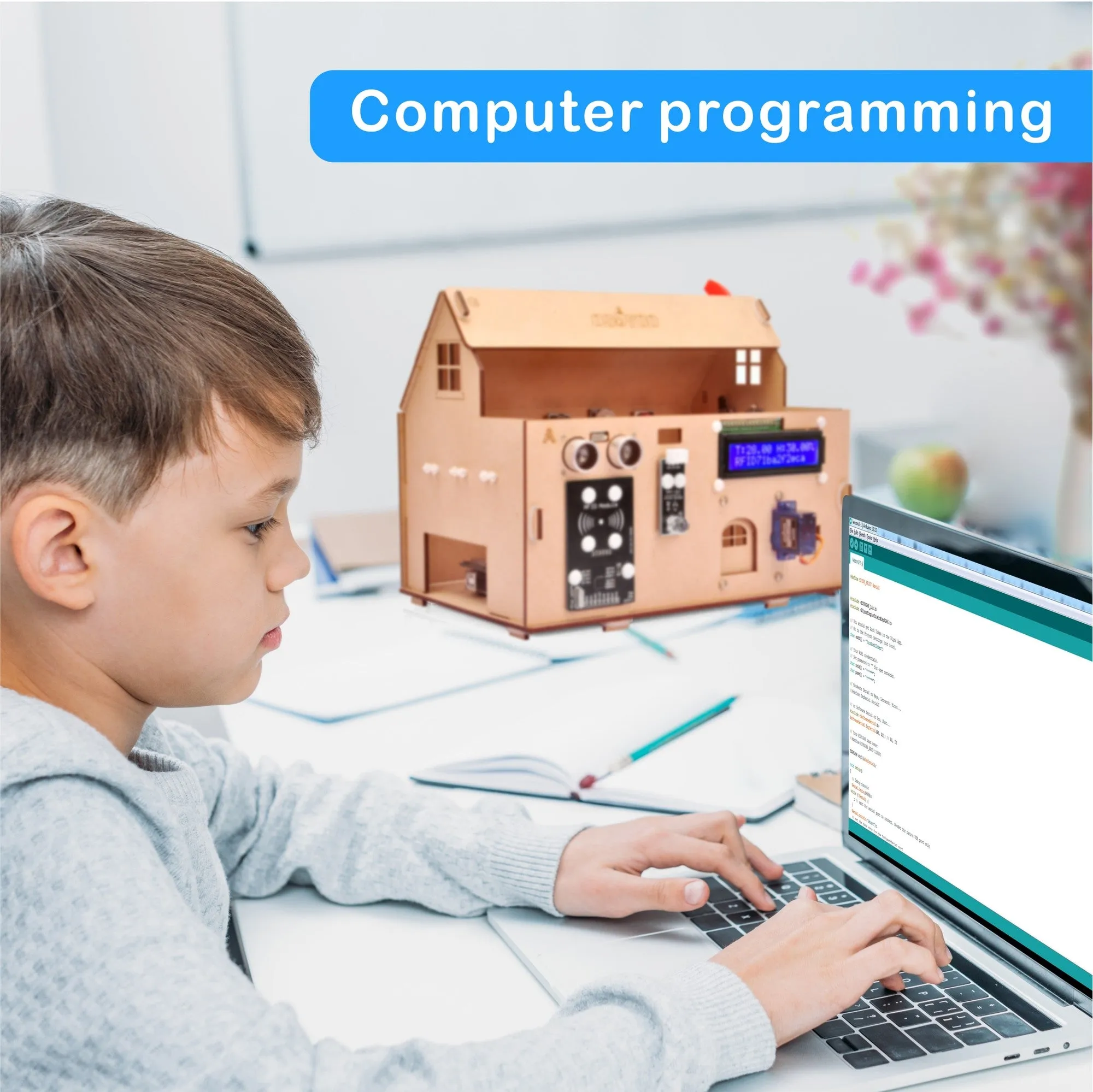 OSOYOO Smart Home IoT Starter Kit V2 for Arduino MEGA2560,Learning STEM Electronic Engineering Coding Programming