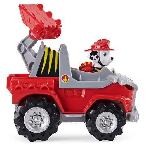 PAW Patrol Dino Rescue Deluxe Rev-Up Vehicle and Figure - Marshall