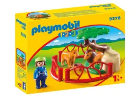 Playmobil 1.2.3 Lion Enclosure