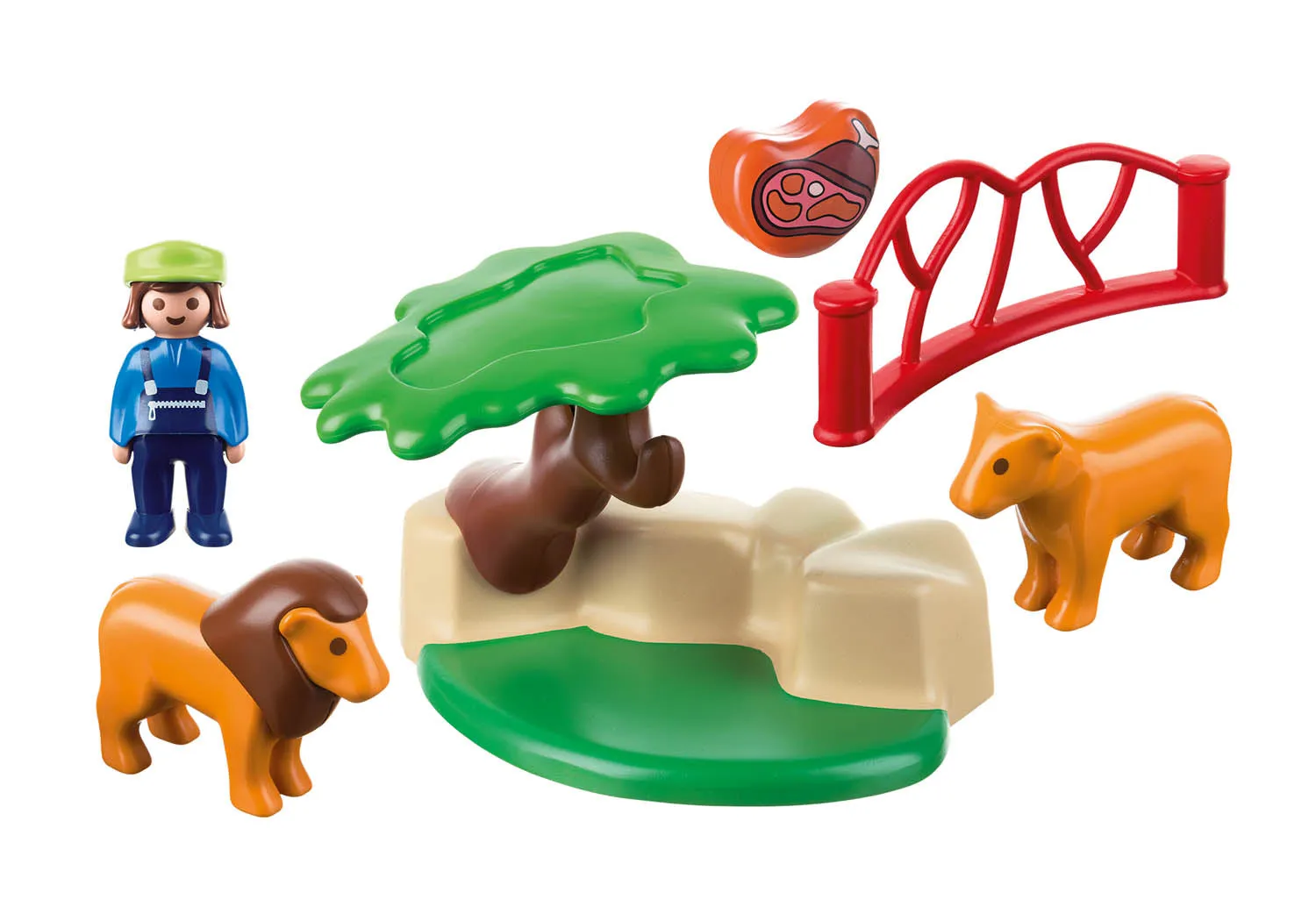 Playmobil 1.2.3 Lion Enclosure