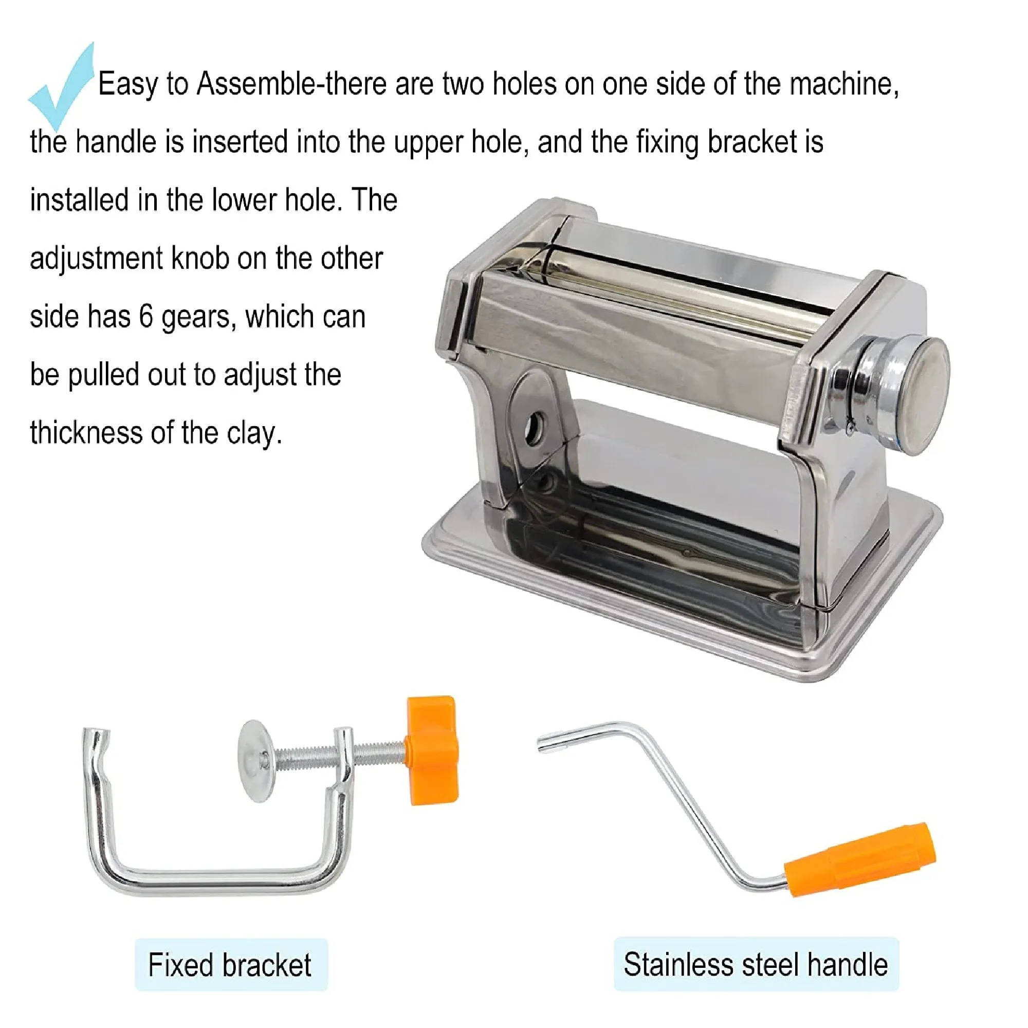 Polymer Clay Press Machine | Craft Clay Mixing Machine And 40 Piece Polymer Clay Cutter Mold