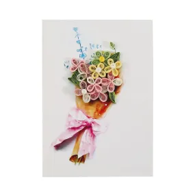 Poppy Crafts Quilling Kit - A5 Greeting Card #1 - Fresh Flowers