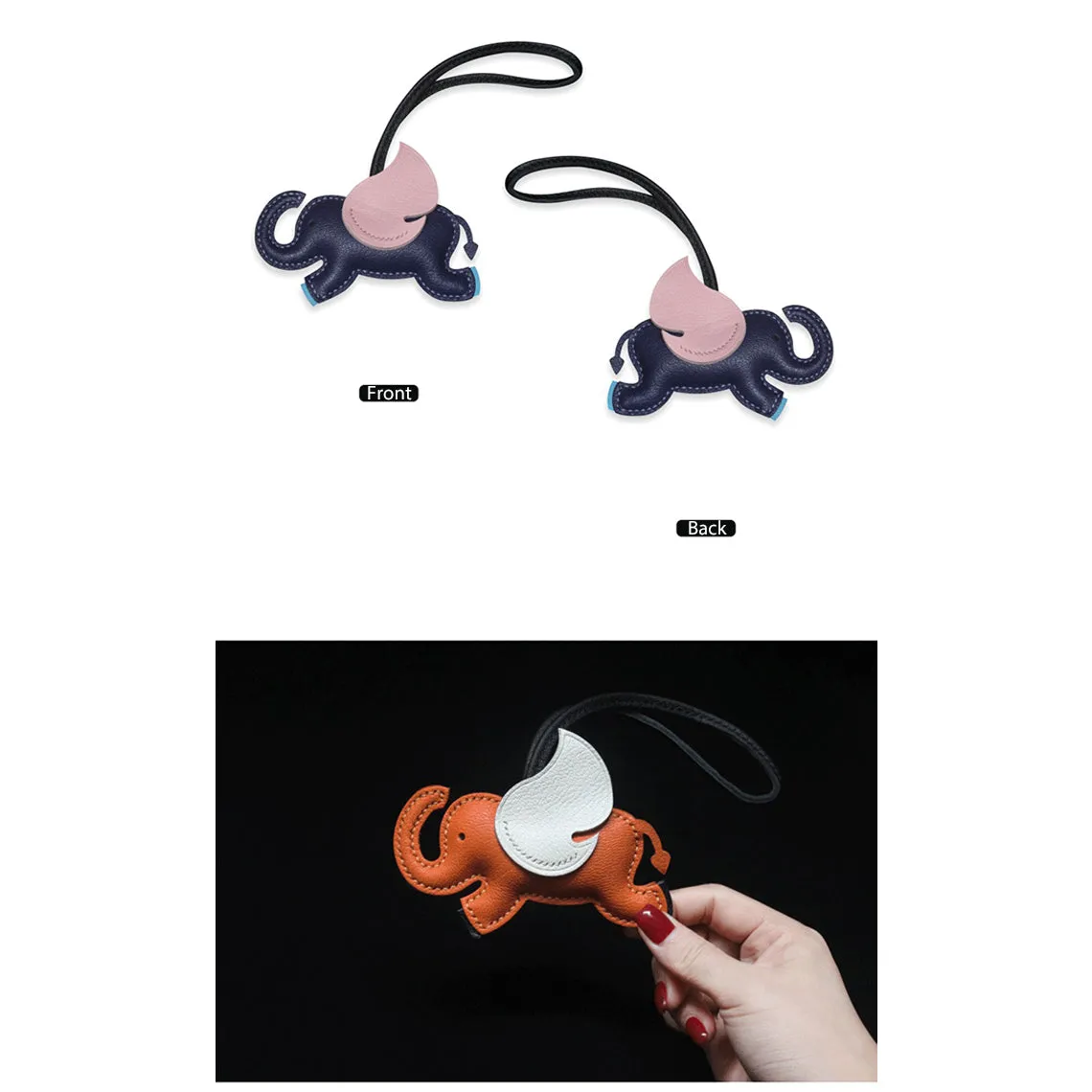 POPSEWING® Sheep Leather Elephant Charm DIY Kits