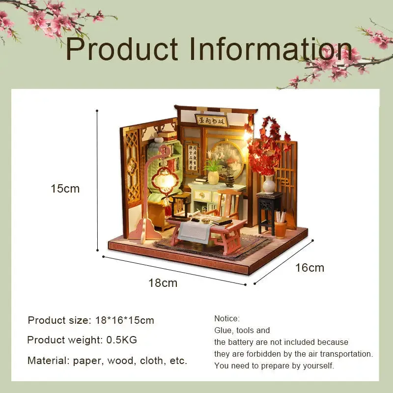 "Ink Painting" Miniature Dollhouse Kit