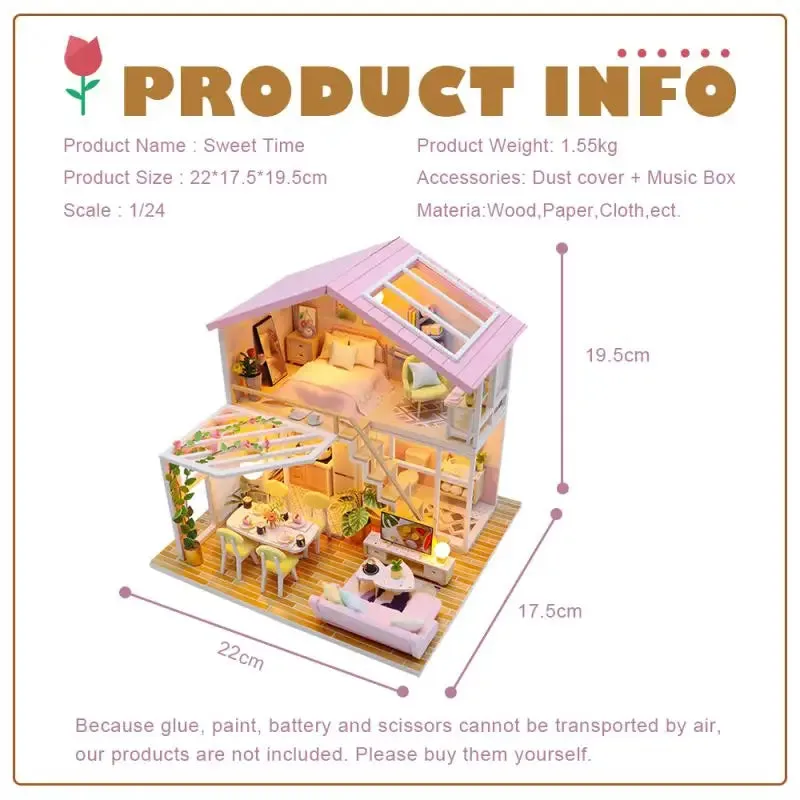 "Sweet Time" Miniature Dollhouse Kit