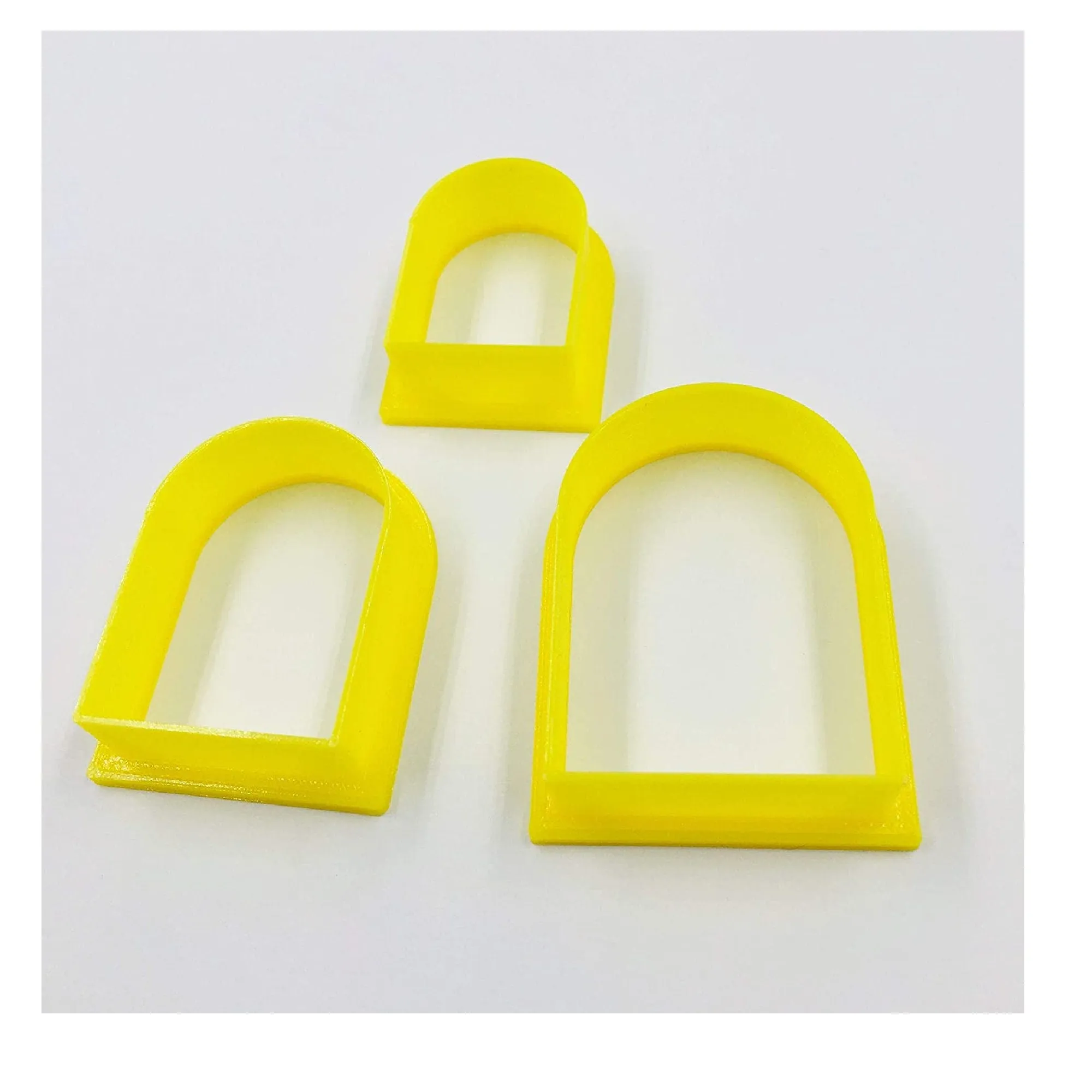 Set Of 3 Arc Clay Cutters | Cookie Cutter | 3D Polymer Clay Cutter