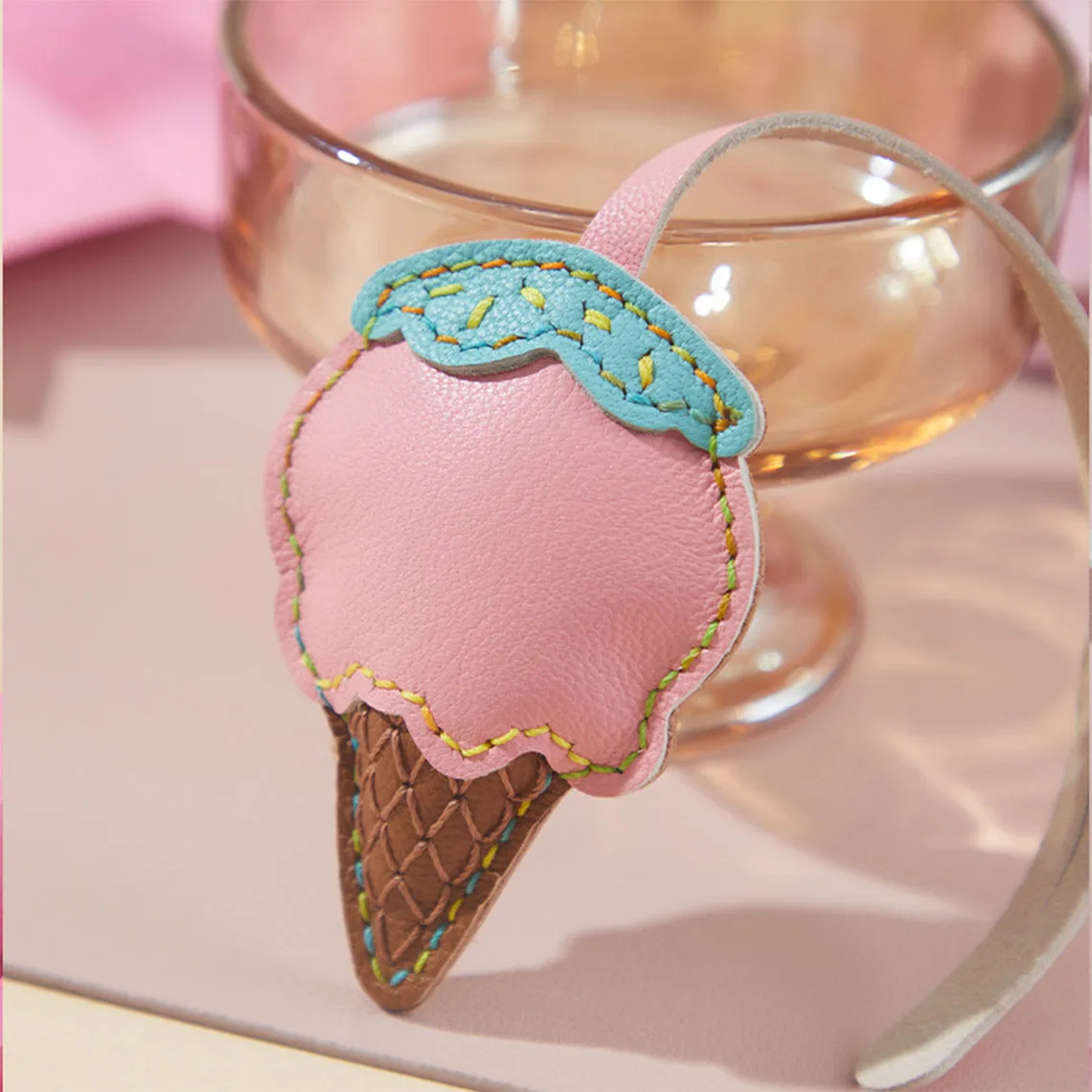 Sheep Leather Ice Cream Charm DIY Kits