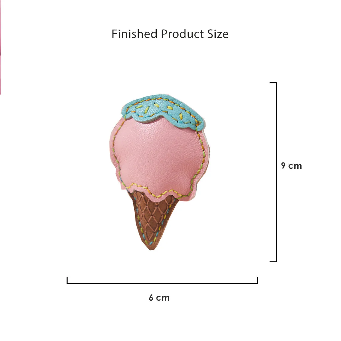 Sheep Leather Ice Cream Charm DIY Kits