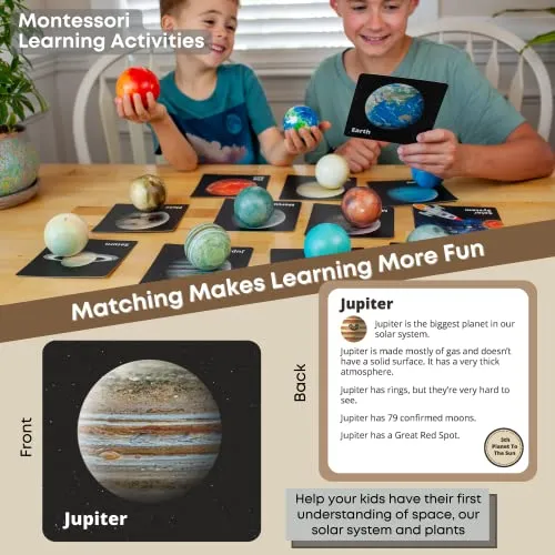 Solar System for Kids - Planets for Kids Solar System Toys - Planet Balls - Stress Balls for Kids - Space Toys - Astronaut Toys - Planet Toys for Kids 3-5 - Space Balls - Planet Flash Cards – Pluto