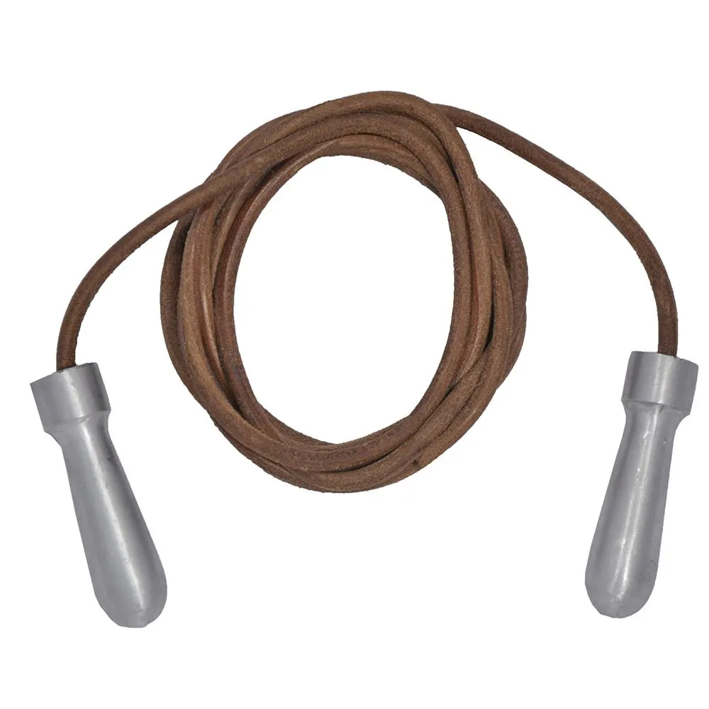 Tuf Wear 9Ft Alloy Handle Leather Skip Rope 9Ft