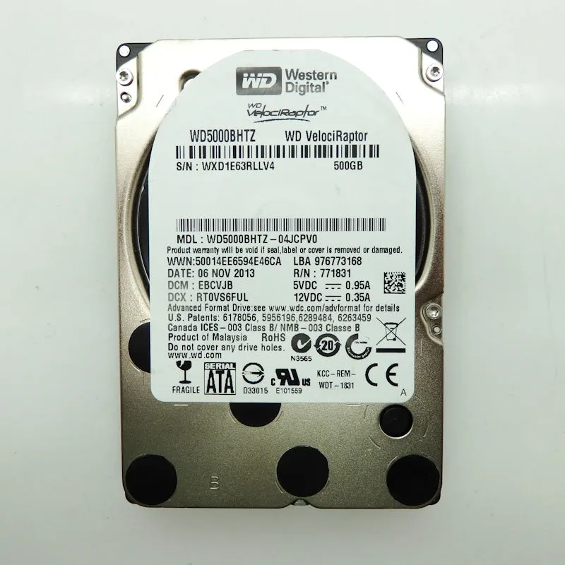 Western Digital 500GB 10K RPM SATA 6Gbps 2.5" Hard Drive WD5000BHTZ-04JCPV0