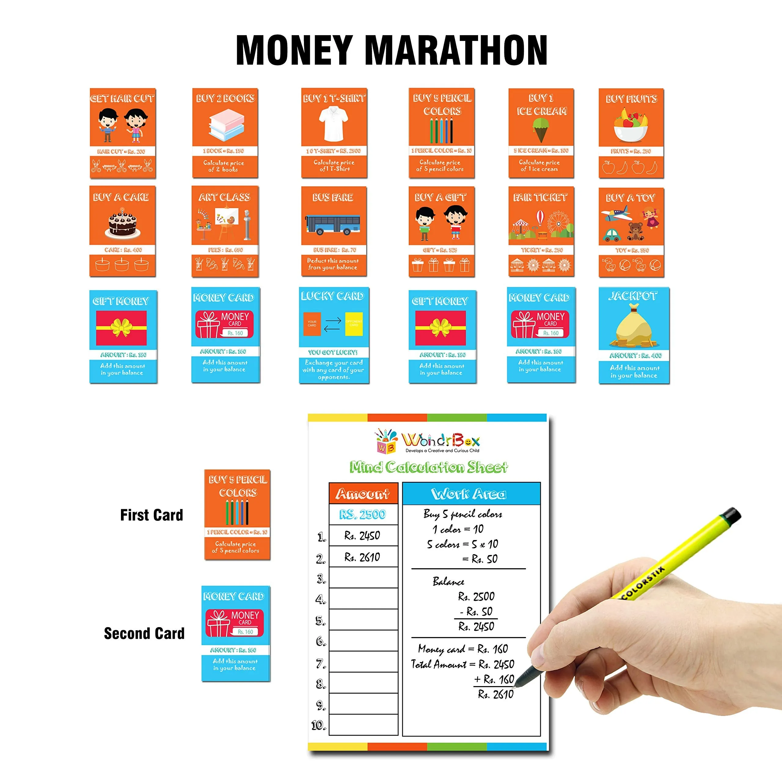 WONDRBOX Money Sense DIY Activity.