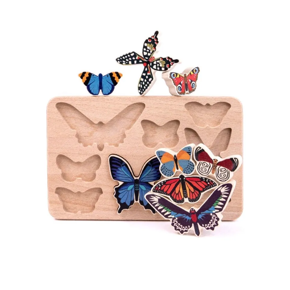 World of Butterflies Wooden Puzzle