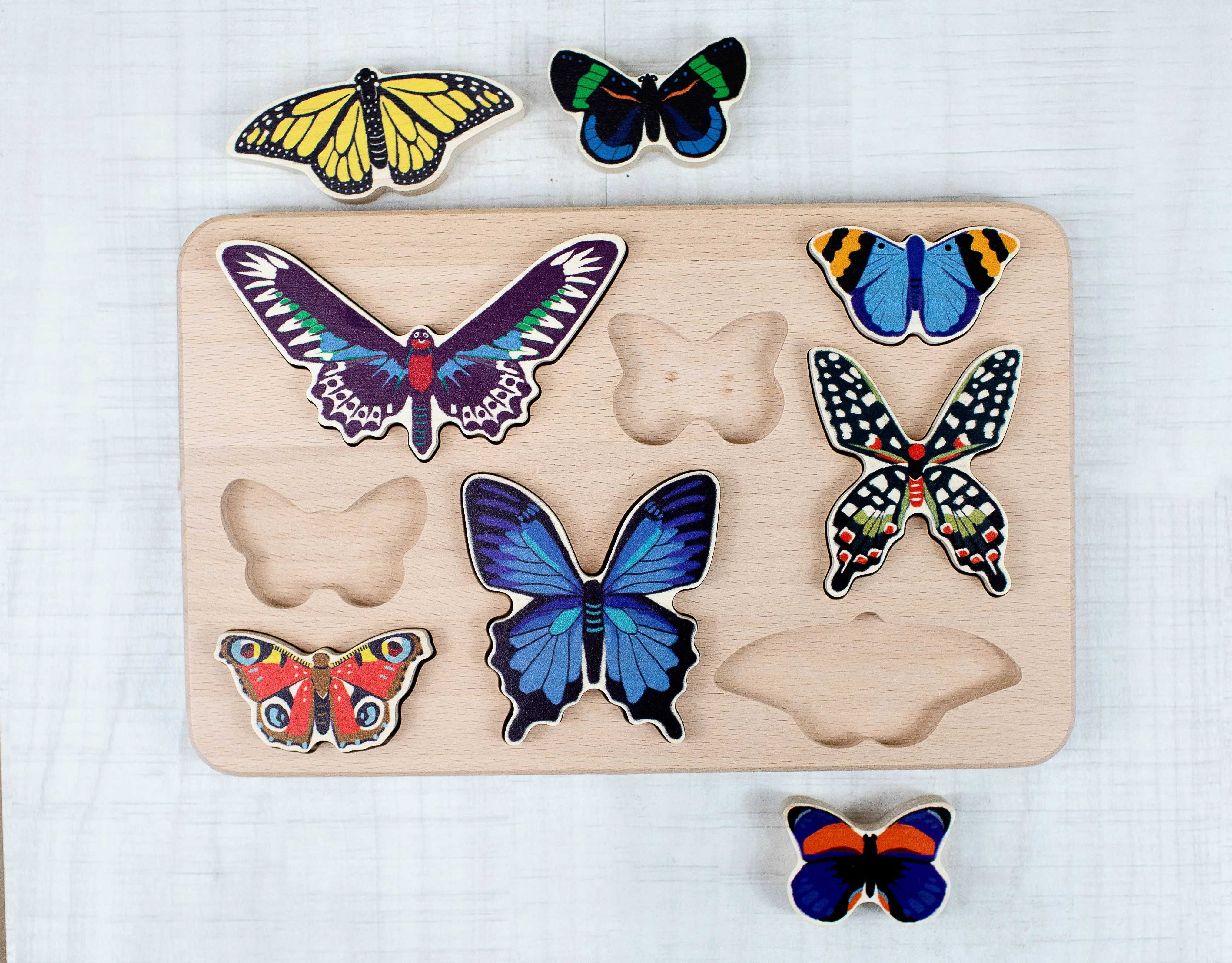 World of Butterflies Wooden Puzzle